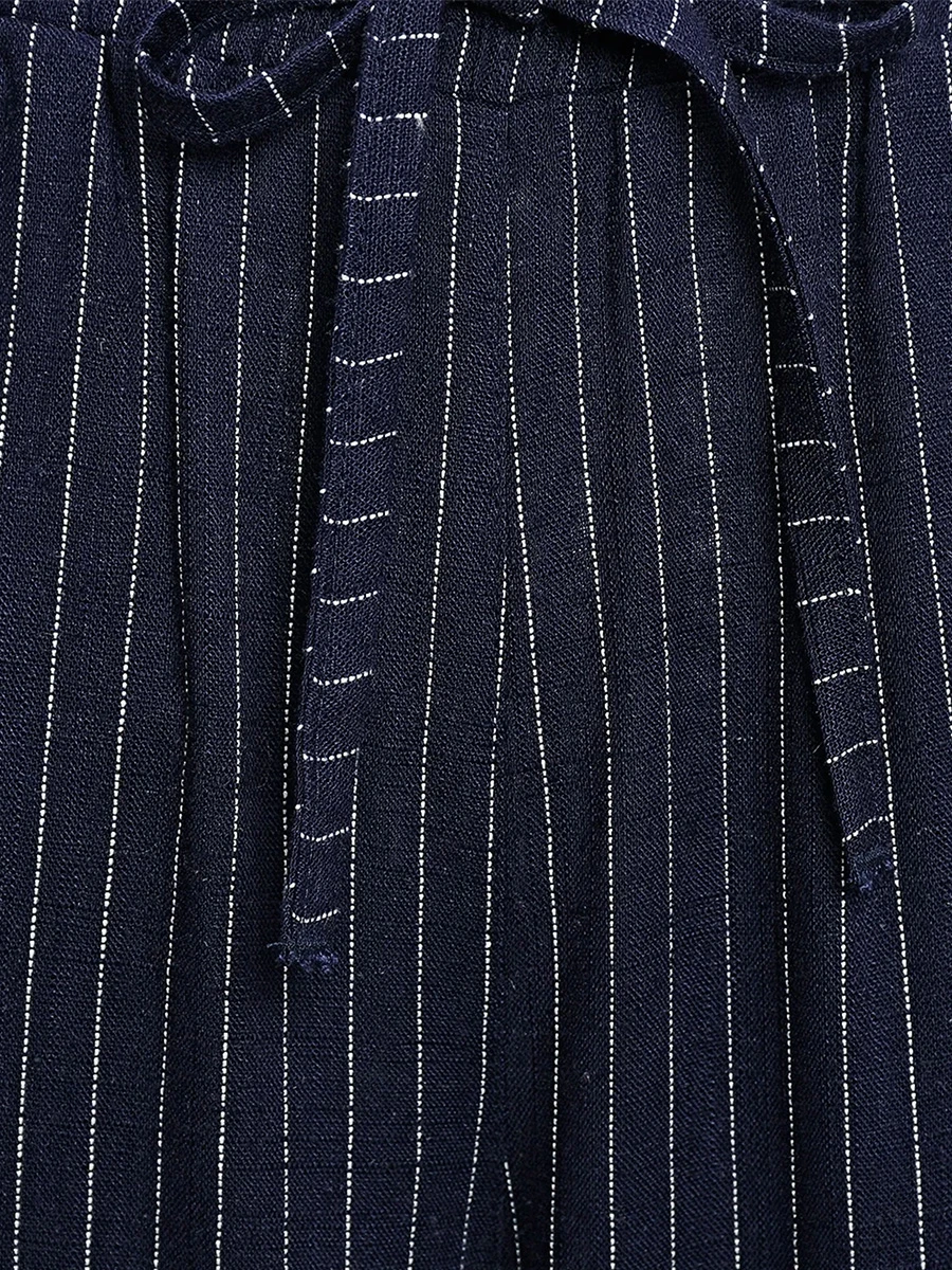 Брюки изо льна и вискозы