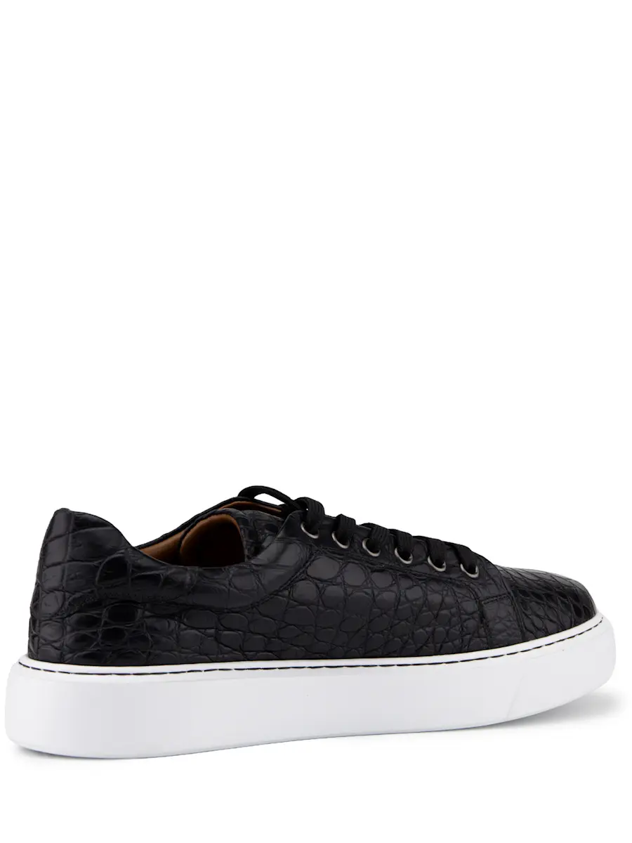 Кеды из кожи крокодила