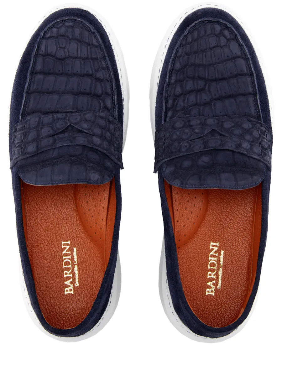 Слипоны замшевые