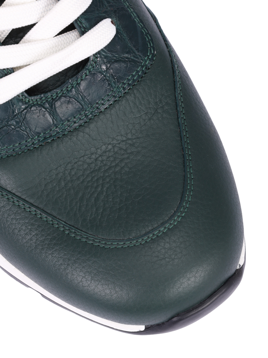 Кроссовки кожаные