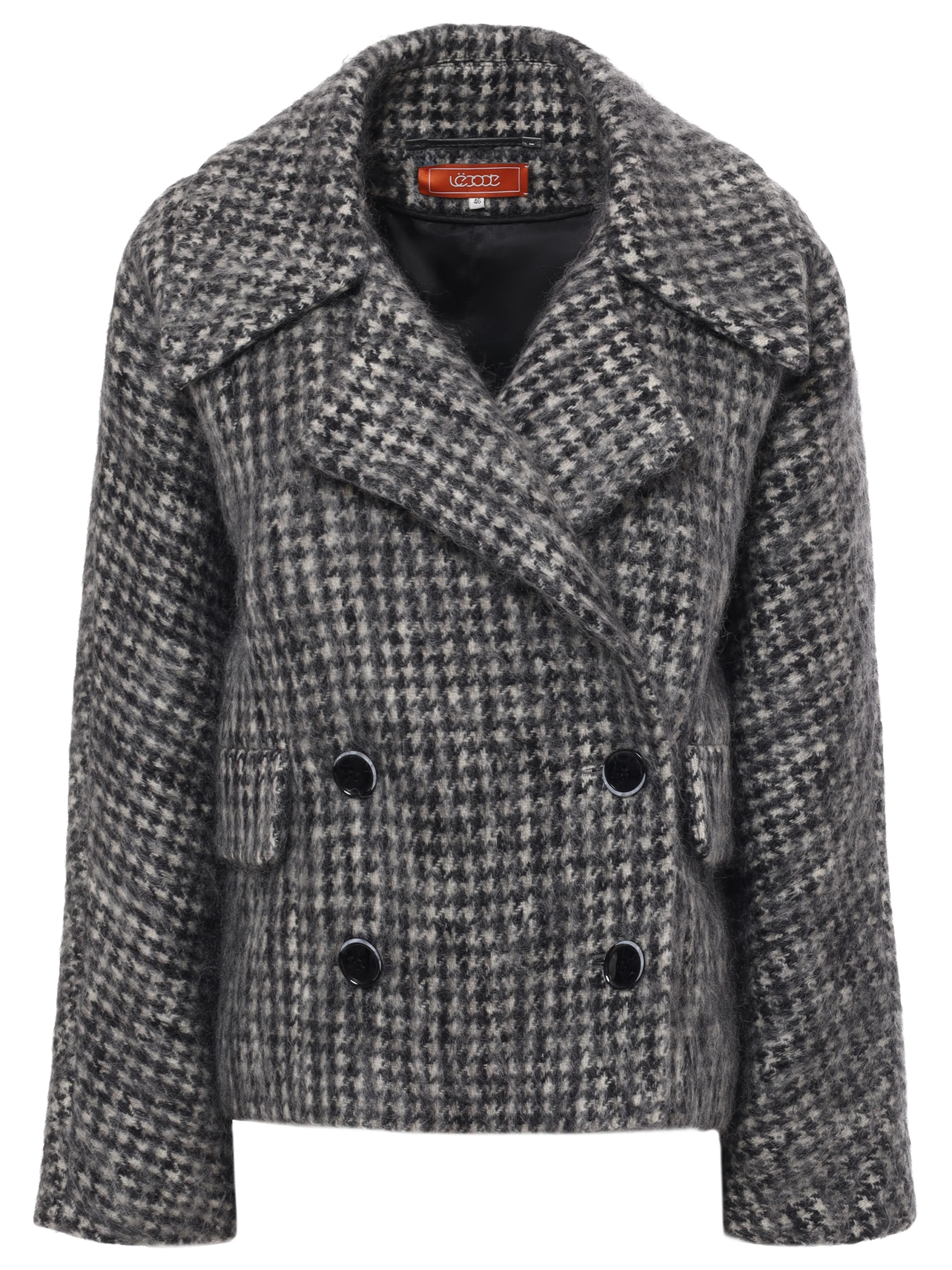 Полупальто с принтом