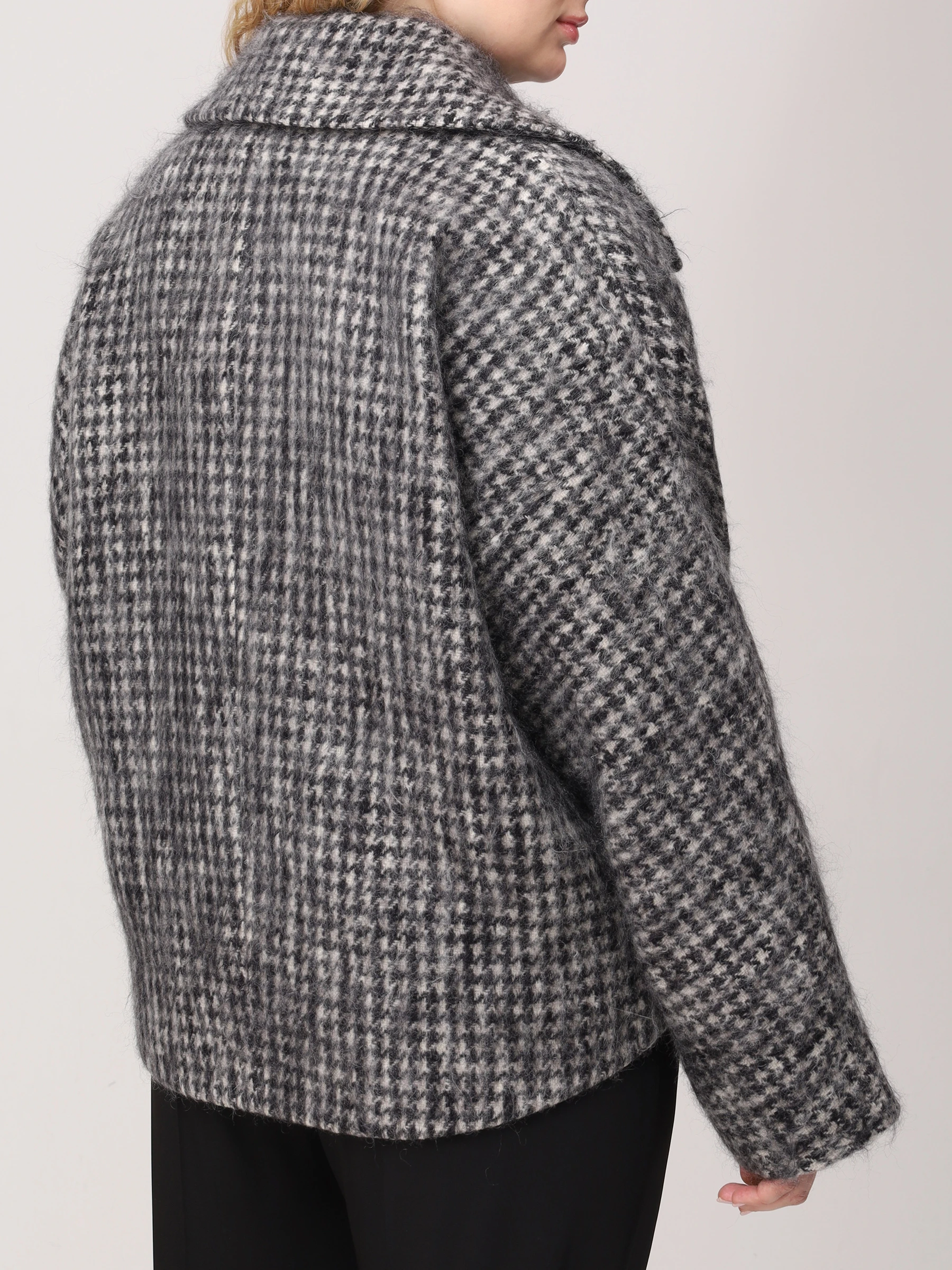 Полупальто с принтом