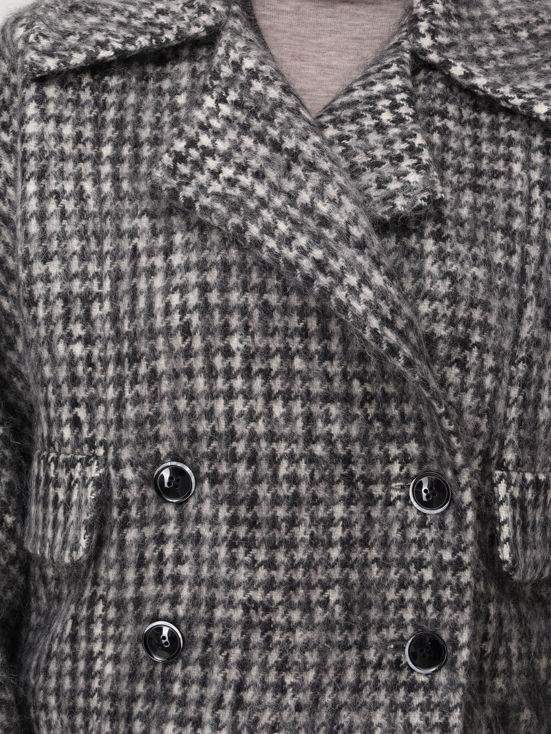 Полупальто с принтом