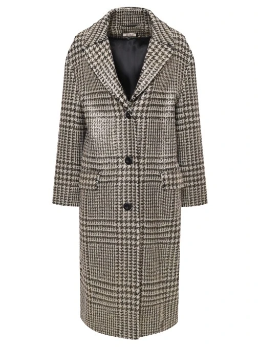 Пальто с принтом LECODE