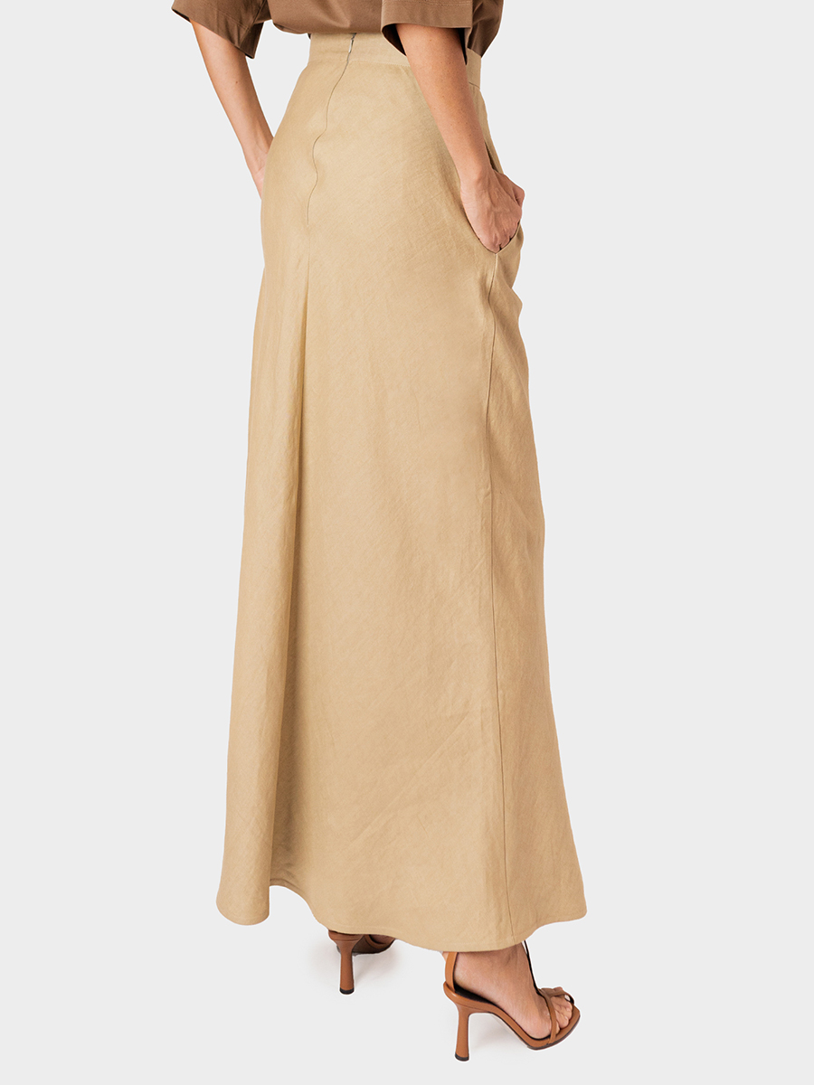 Юбка льняная