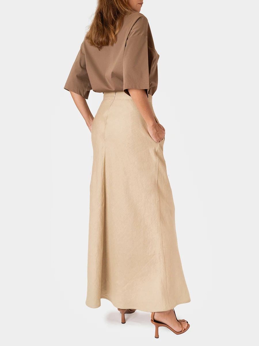 Юбка льняная