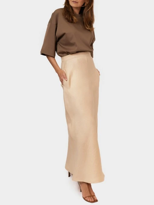 Юбка льняная LECODE