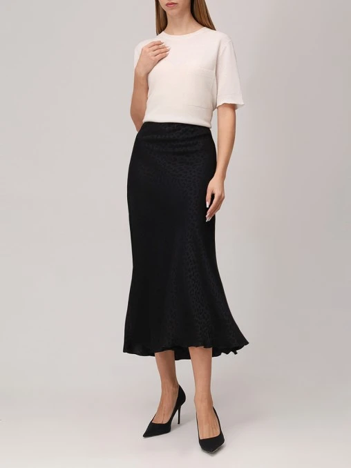 Юбка шелковая LECODE