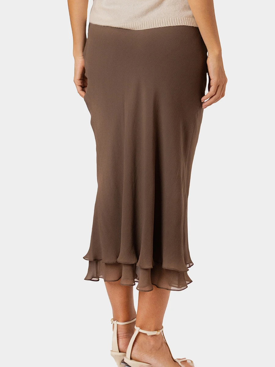 Юбка шифоновая