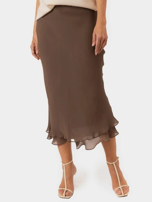 Юбка шифоновая LECODE