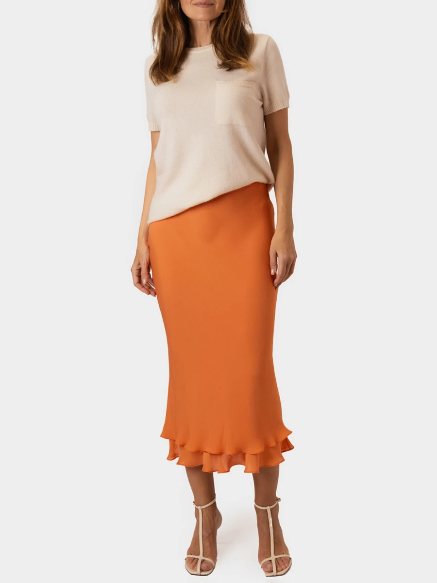 Юбка шифоновая