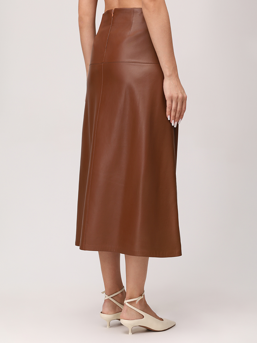 Юбка кожаная