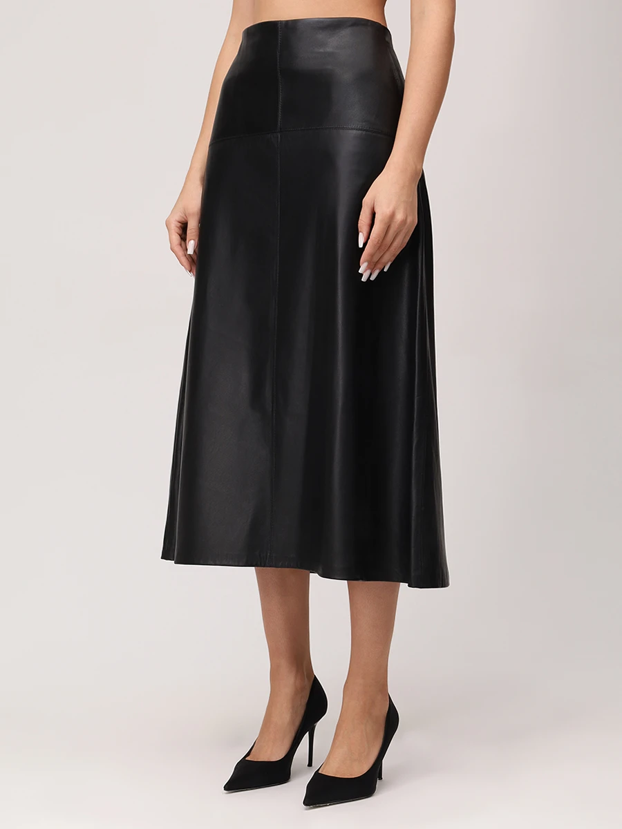 Юбка кожаная