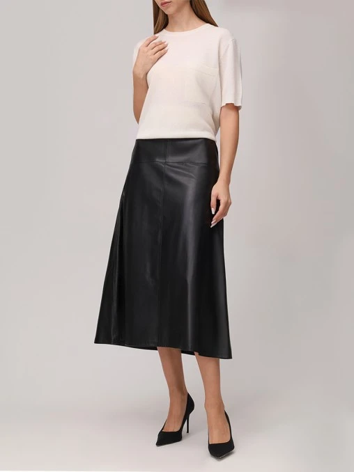 Юбка кожаная LECODE