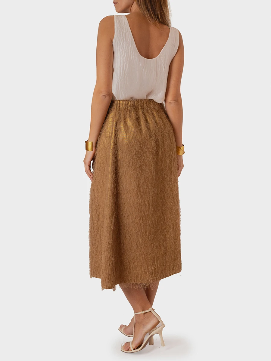 Юбка однотонная