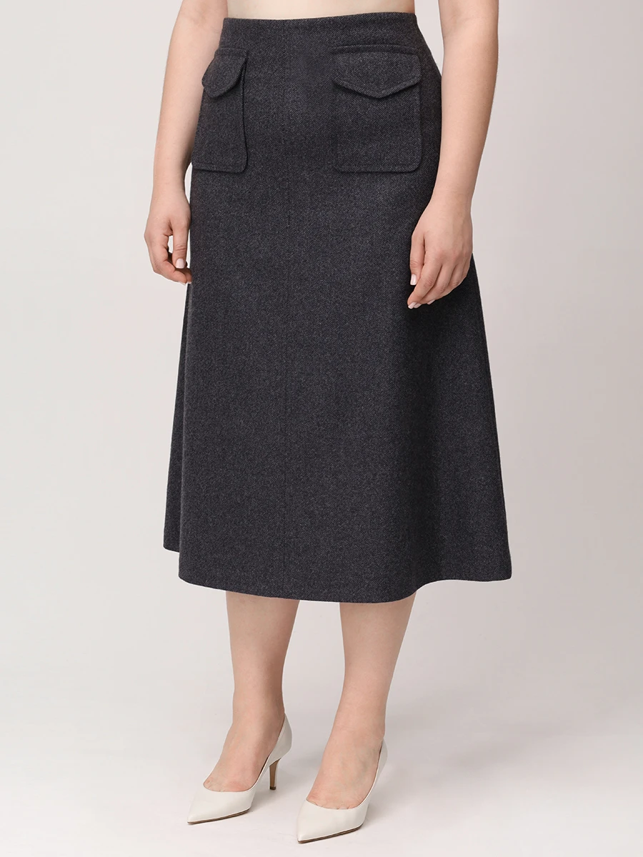 Юбка из шерсти и кашемира