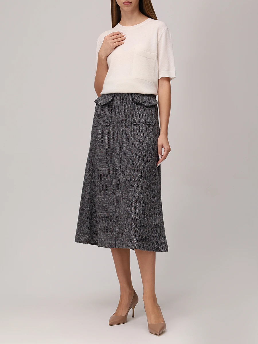 Юбка из шерсти и кашемира