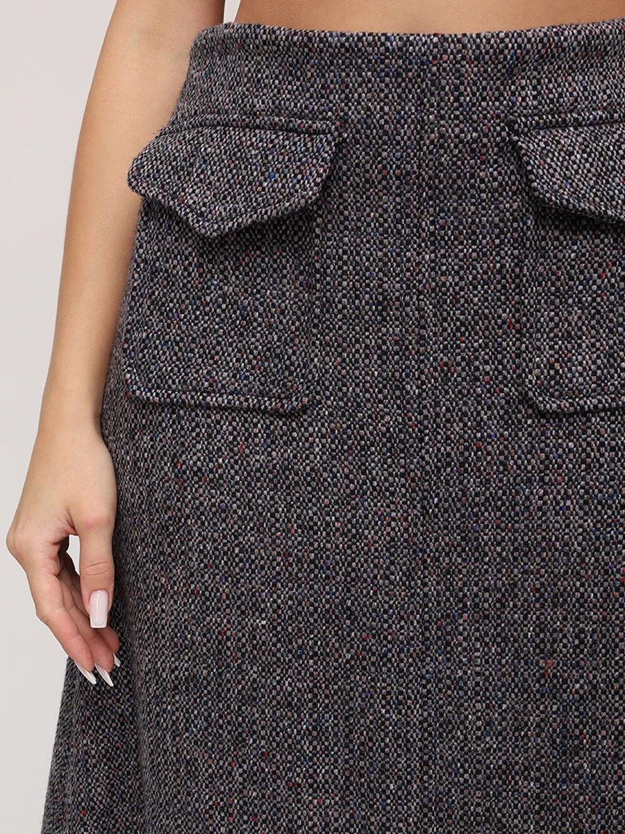 Юбка из шерсти и кашемира