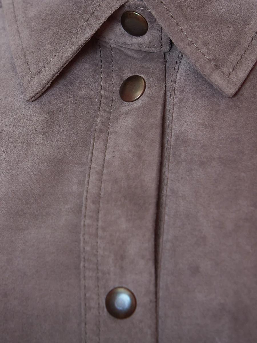 Рубашка замшевая