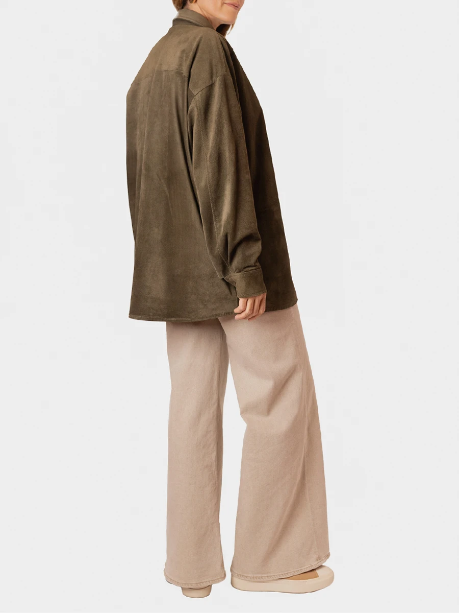 Рубашка замшевая