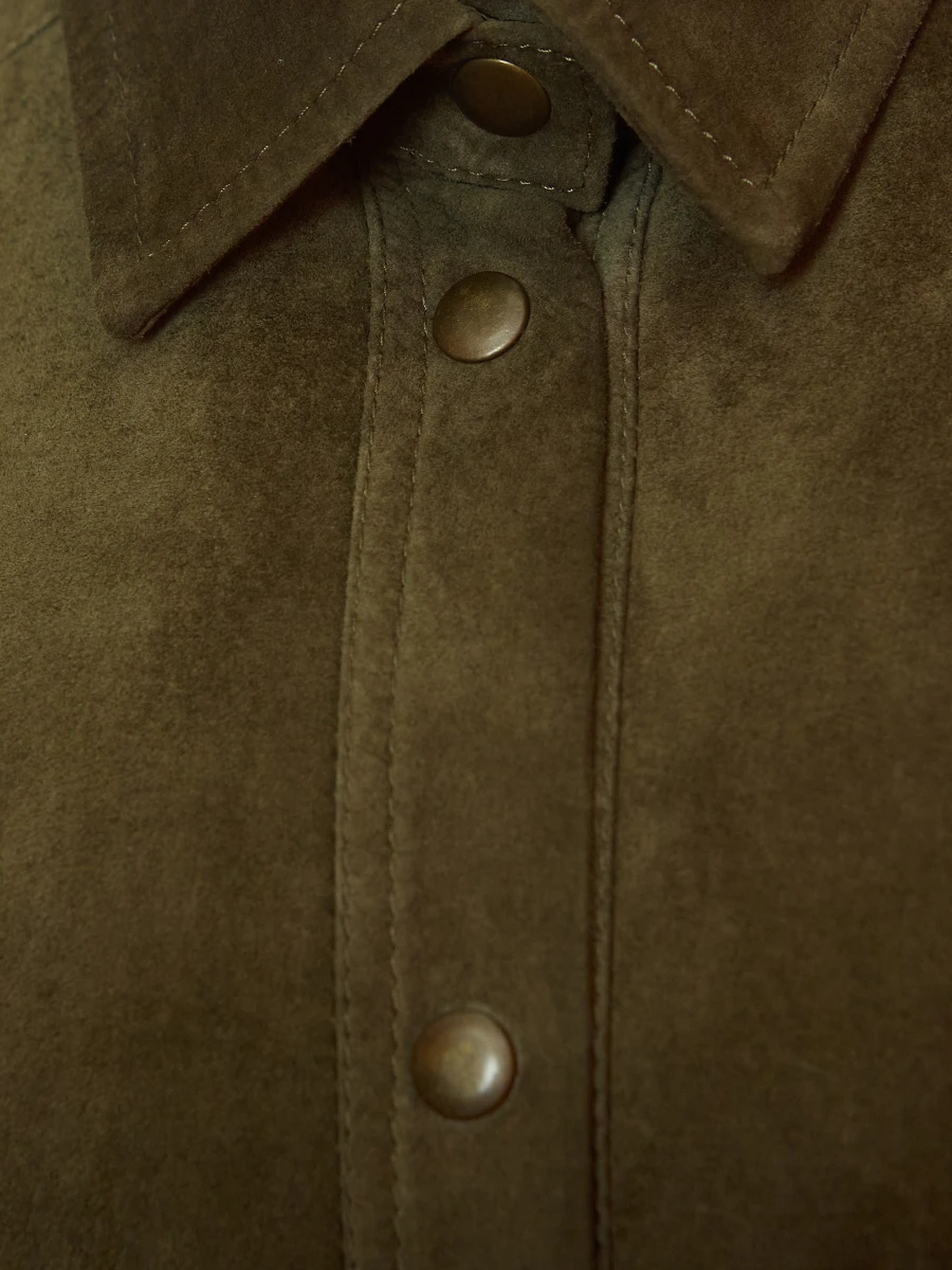 Рубашка замшевая