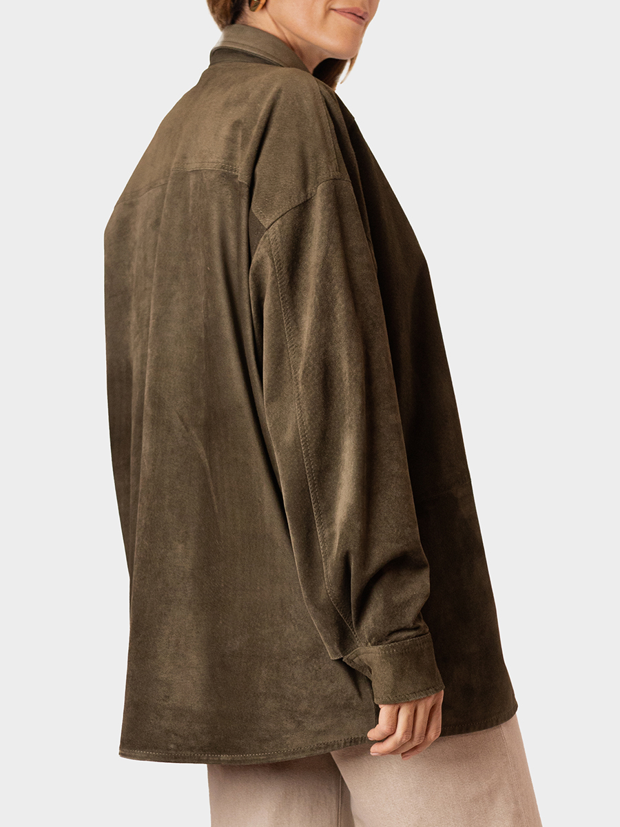 Рубашка замшевая