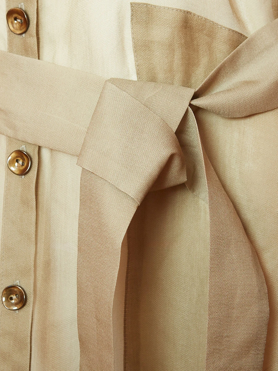 Пыльник из шелка и льна