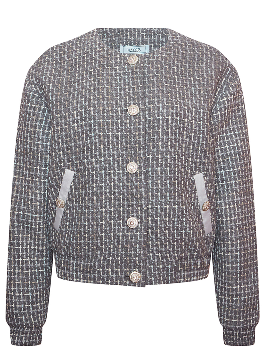 Бомбер твидовый