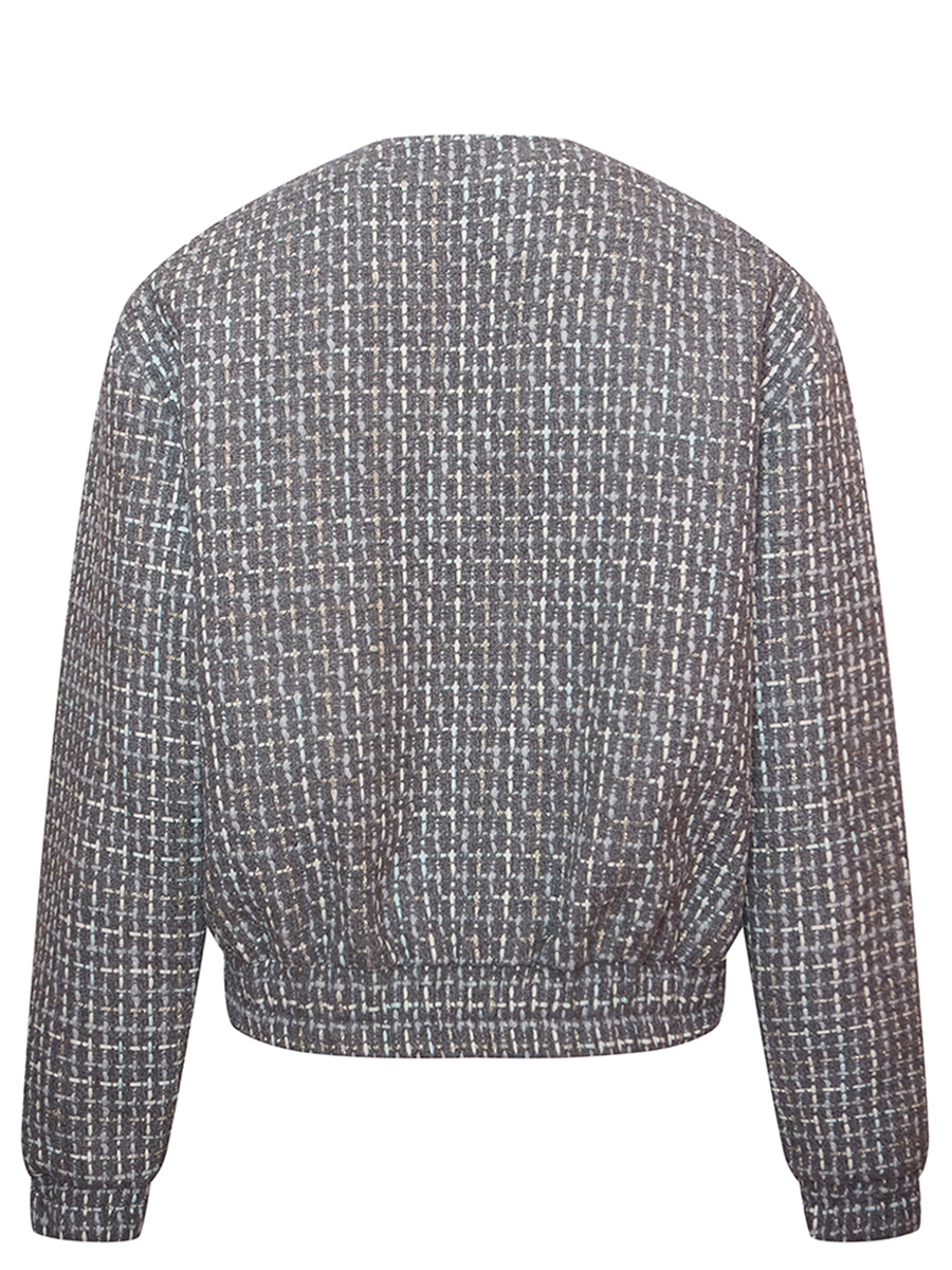 Бомбер твидовый