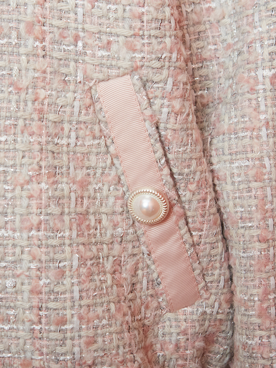 Бомбер твидовый