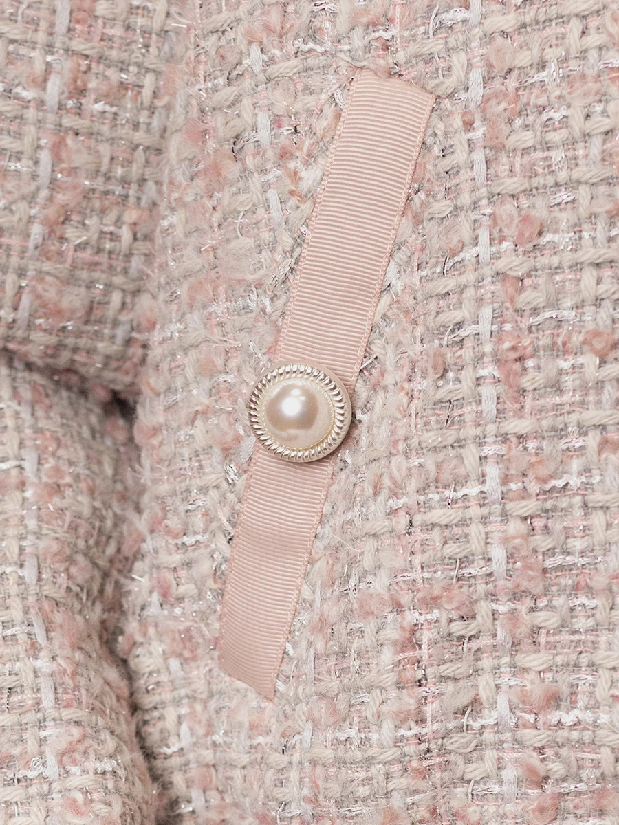 Бомбер твидовый