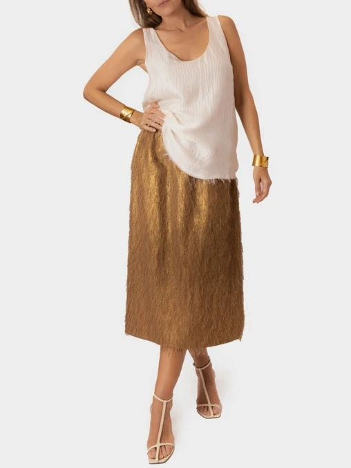 Топ шелковый LECODE