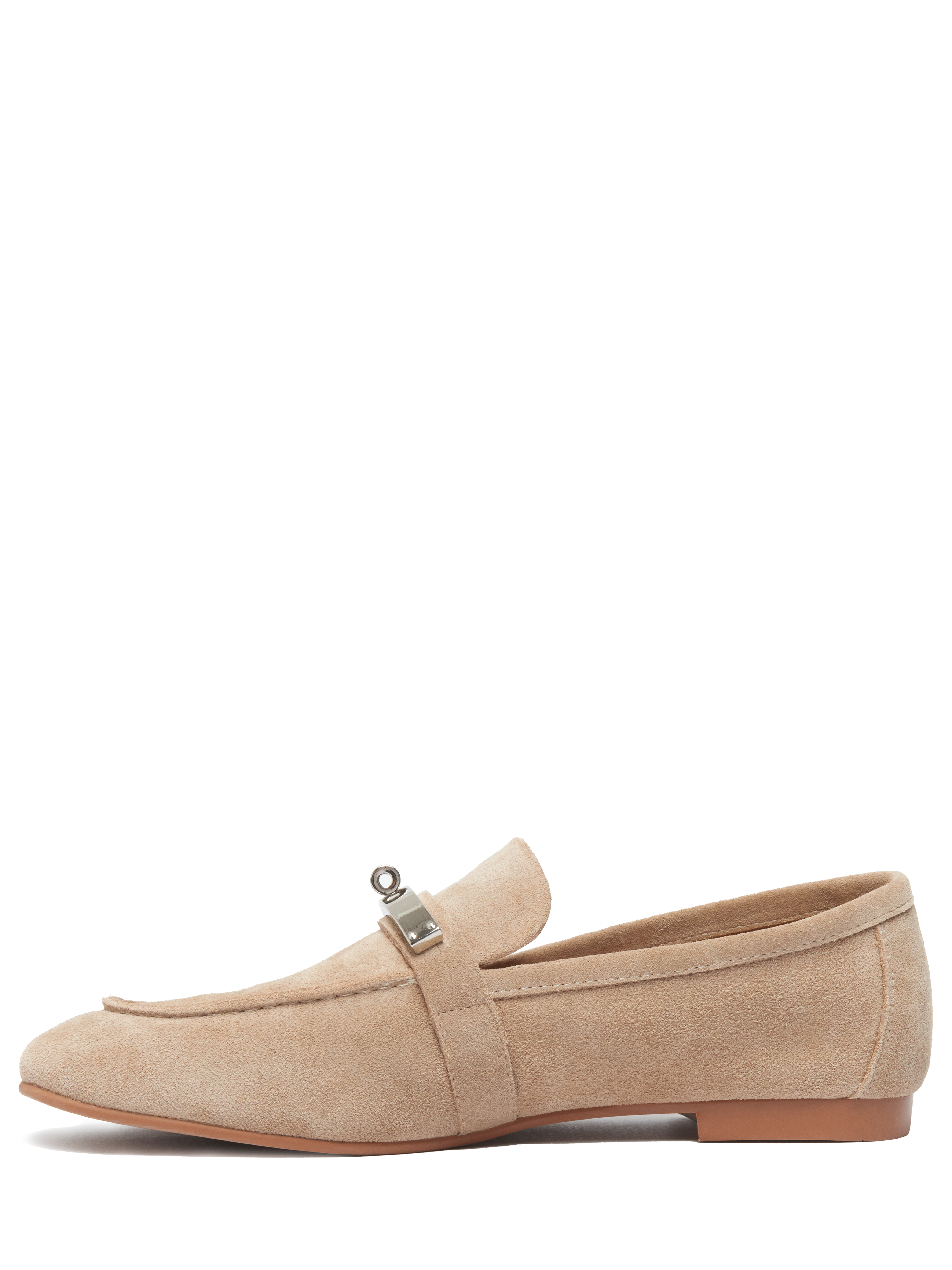 Лоферы замшевые