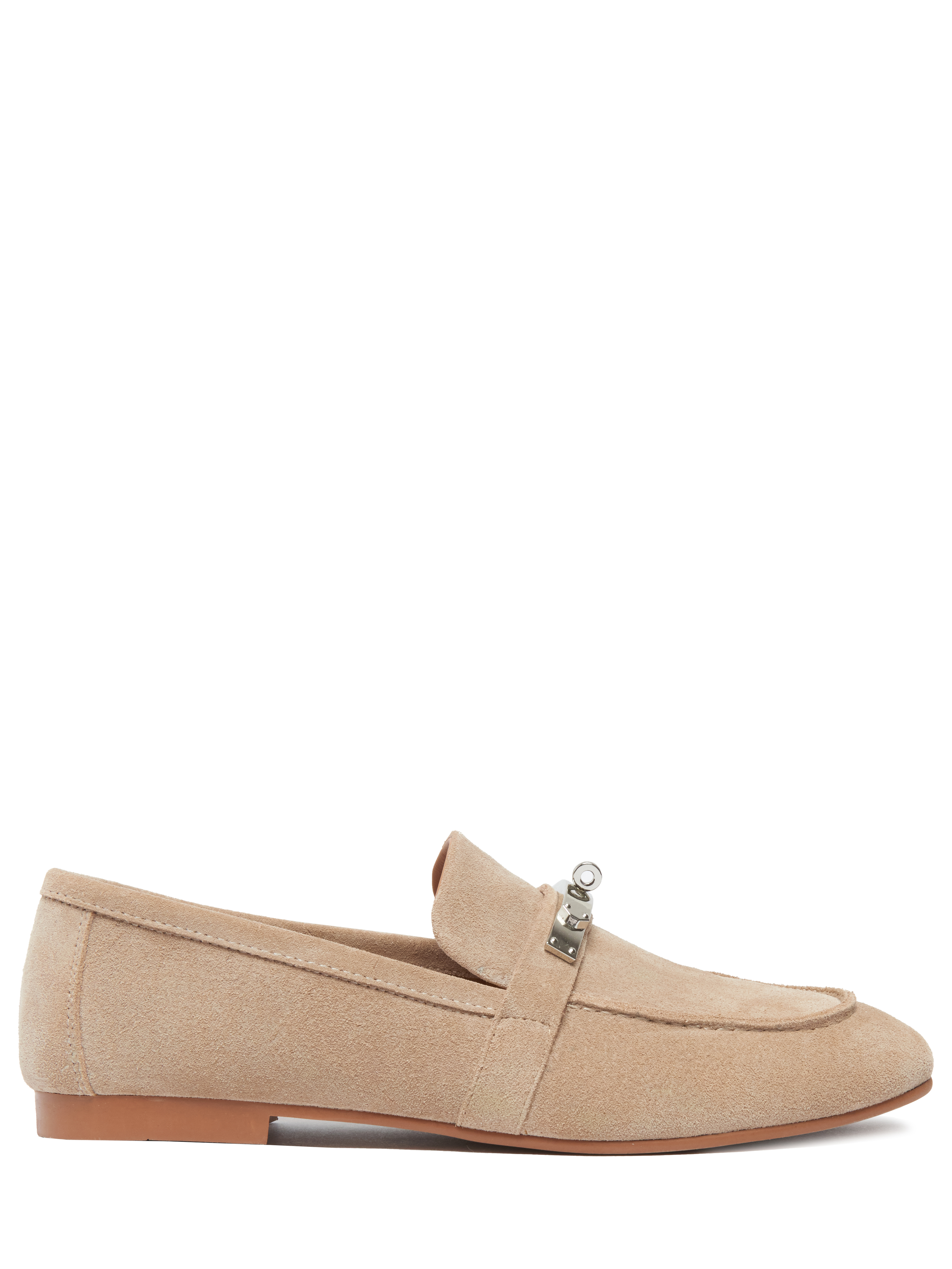 Лоферы замшевые