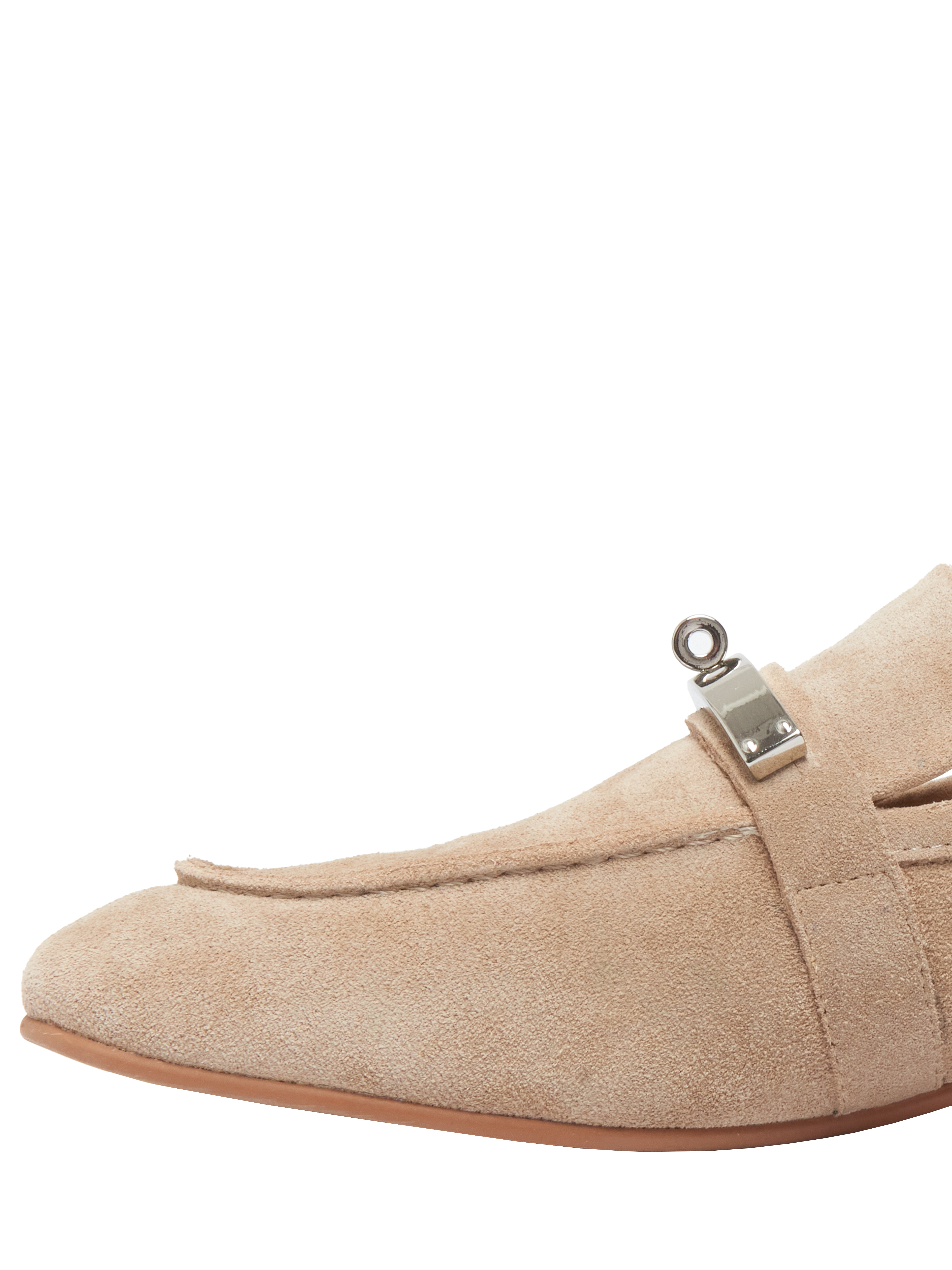 Лоферы замшевые