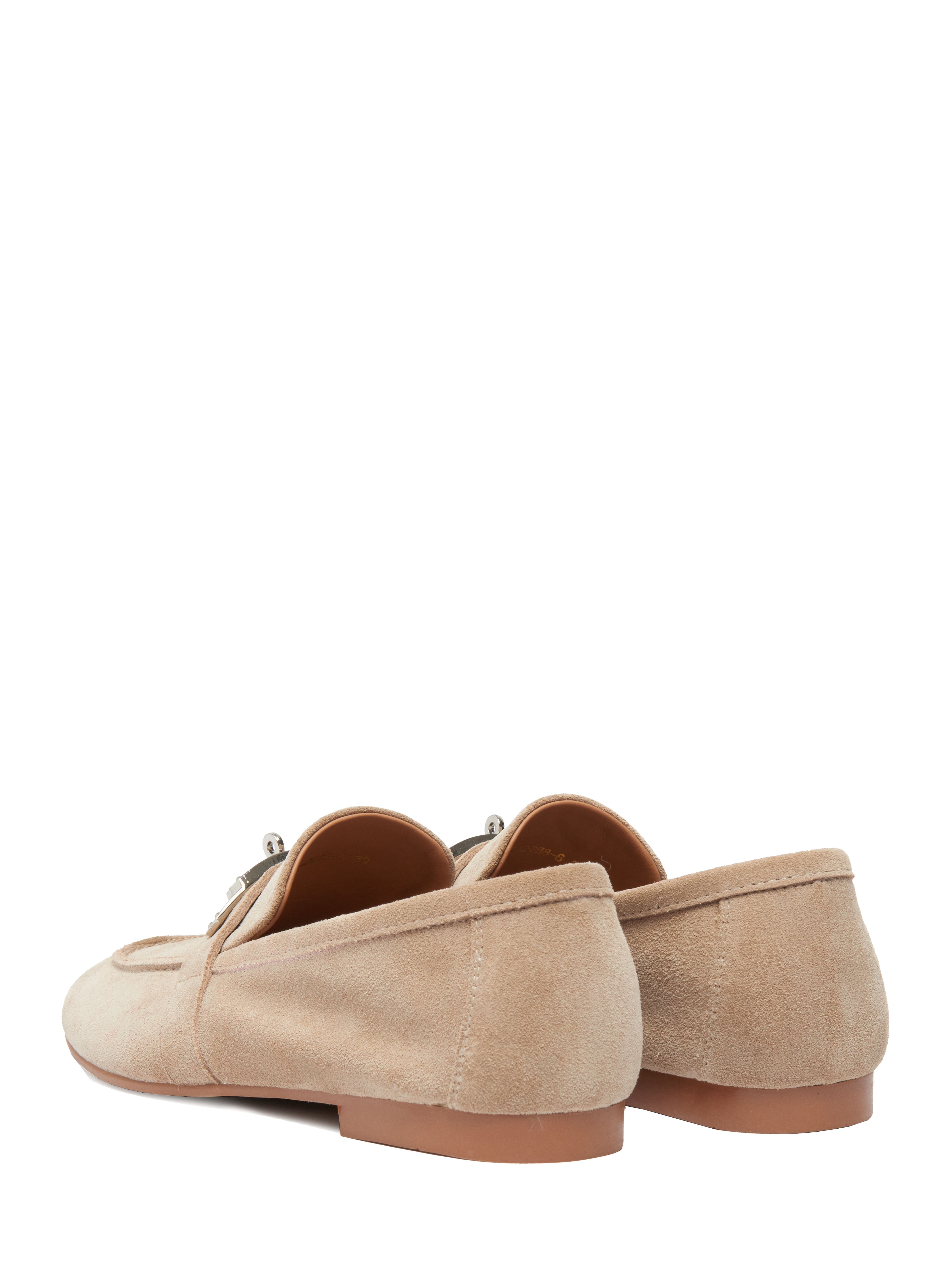 Лоферы замшевые