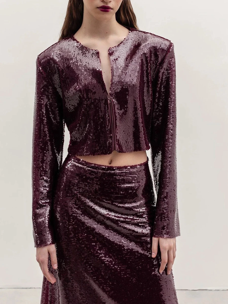 Жакет Жар птица с пайетками