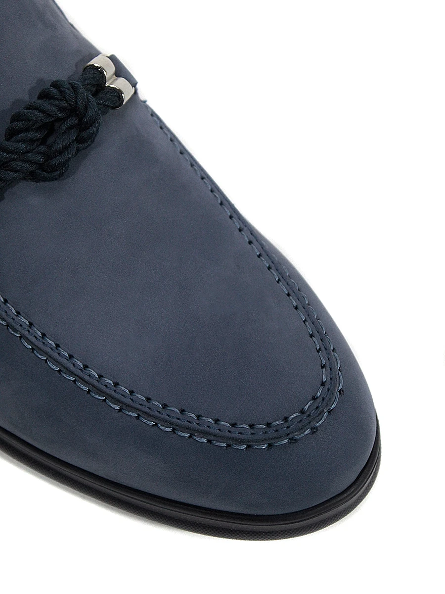 Лоферы замшевые