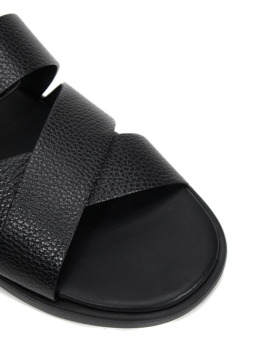 Шлепанцы кожаные