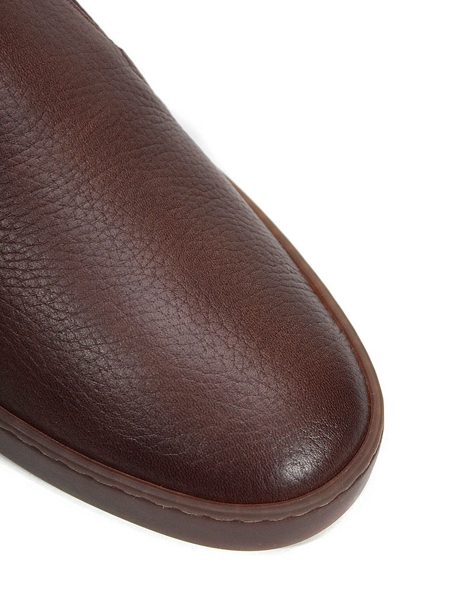 Слипоны кожаные