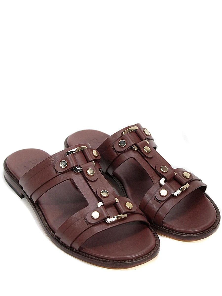 Шлепанцы кожаные