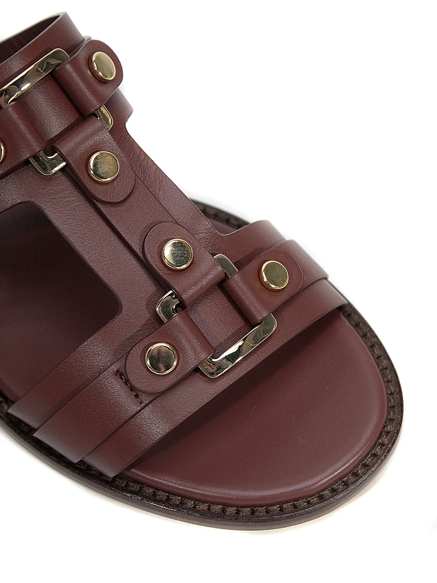 Шлепанцы кожаные