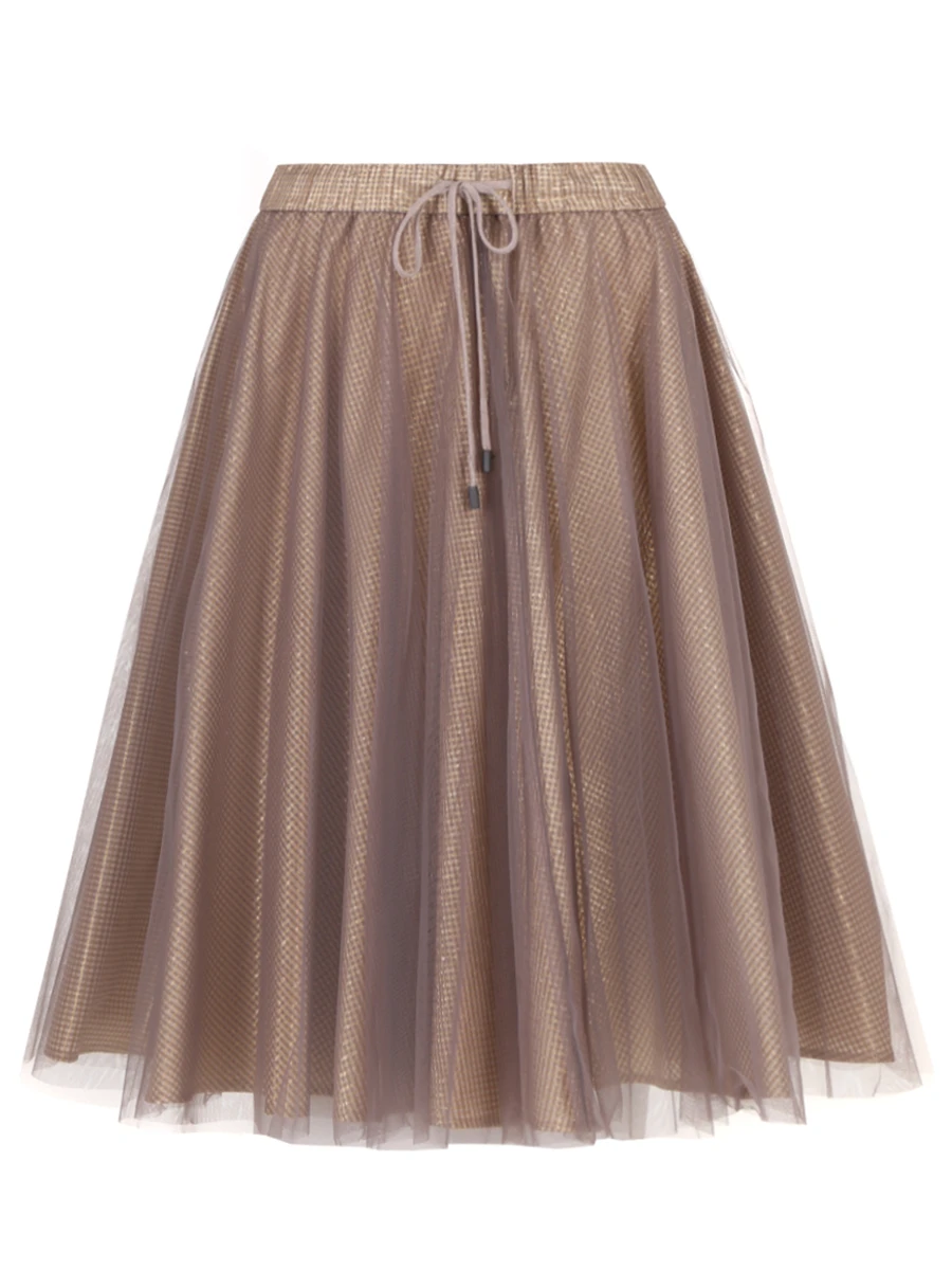 Юбка однотонная