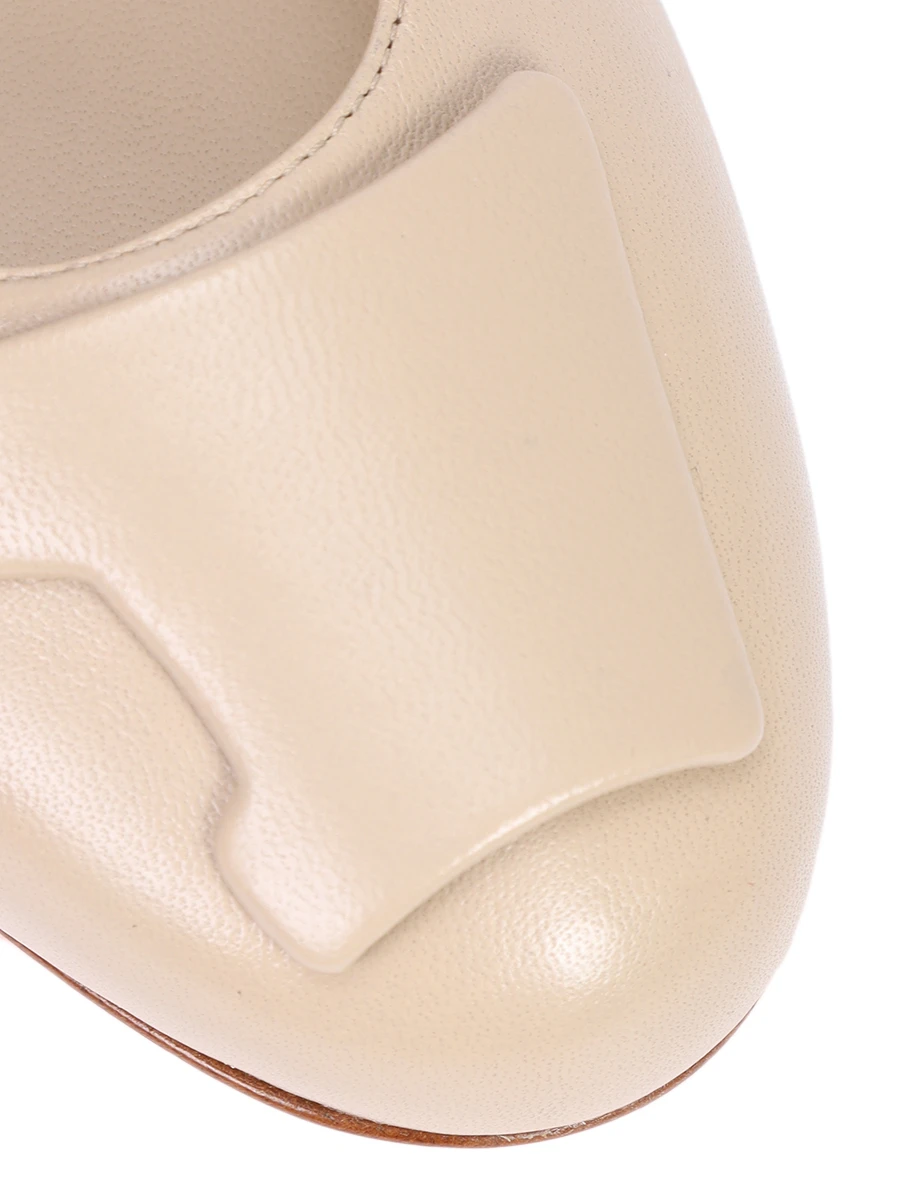 Балетки кожаные