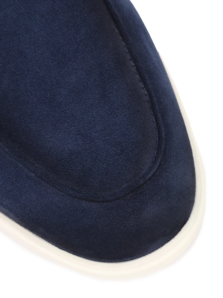 Лоферы замшевые