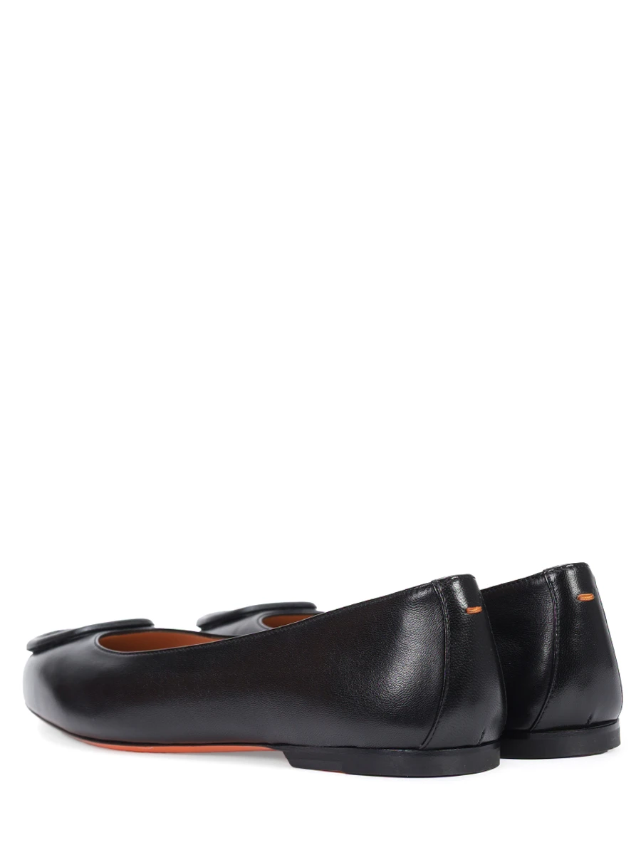 Балетки кожаные