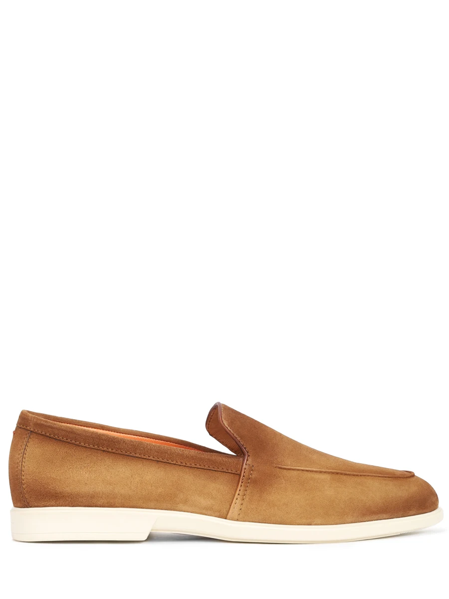 Лоферы замшевые