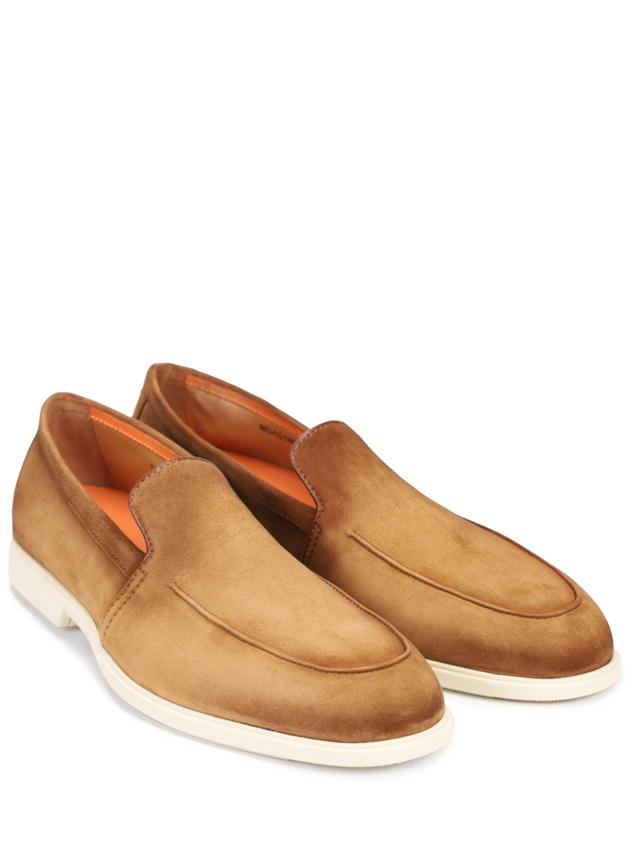 Лоферы замшевые