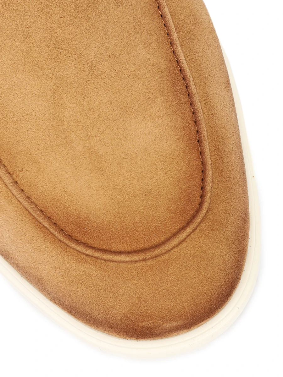 Лоферы замшевые