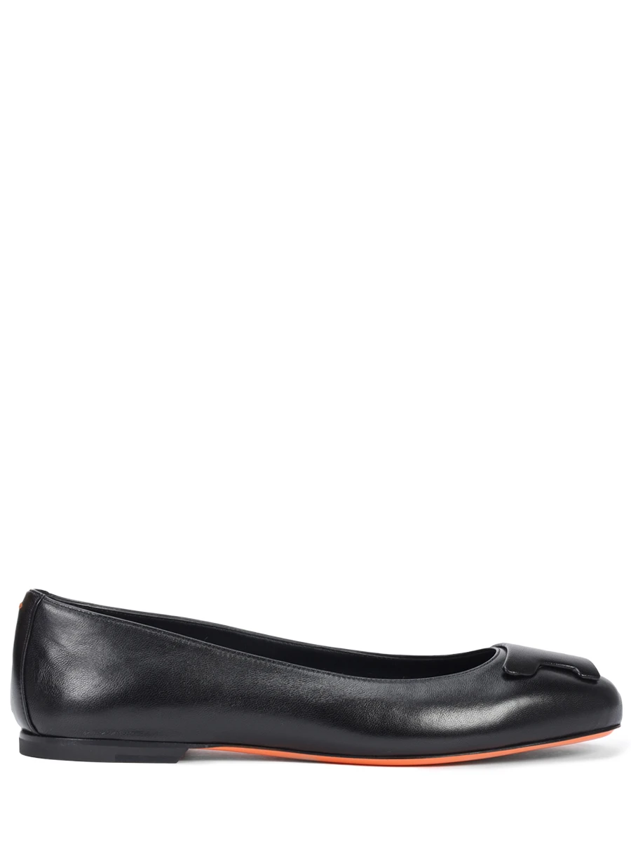 Балетки кожаные